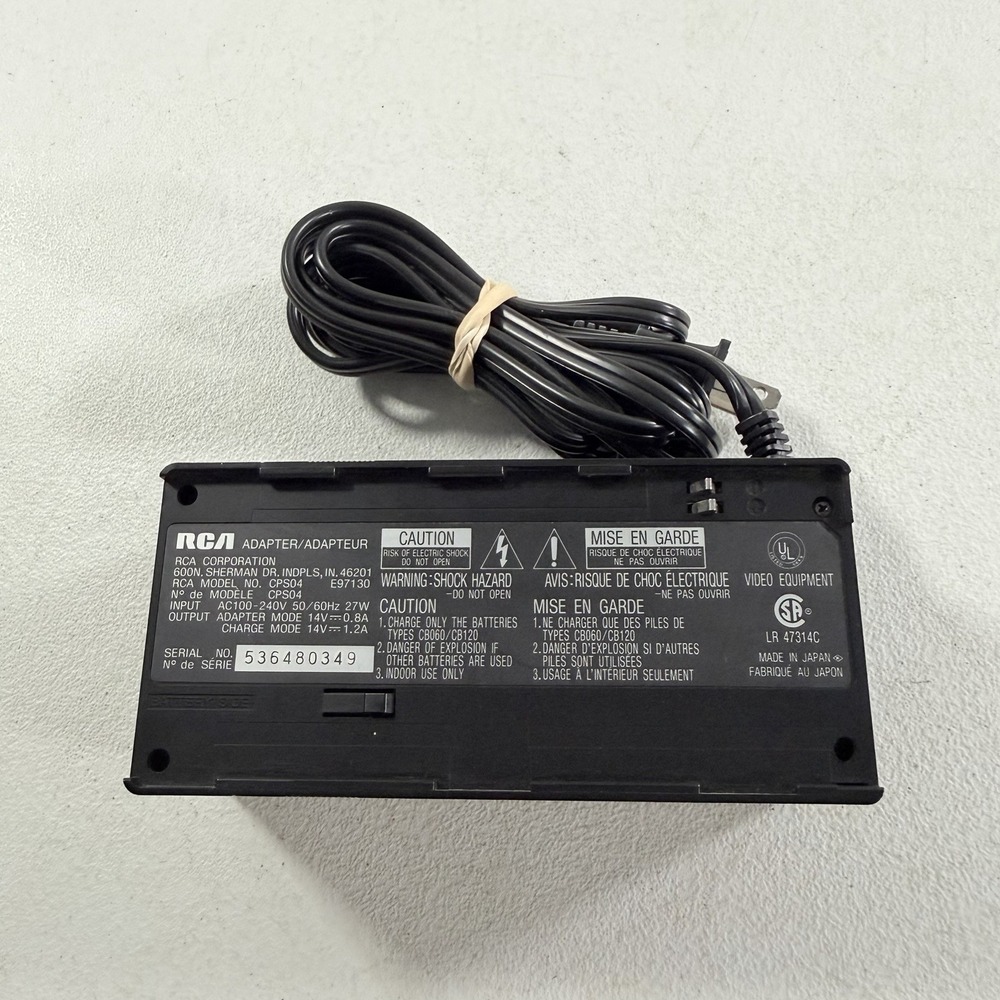 RCA CPS04 Camcorder Video Camera Battery Charger Dock Power Supply TESTED WORKS